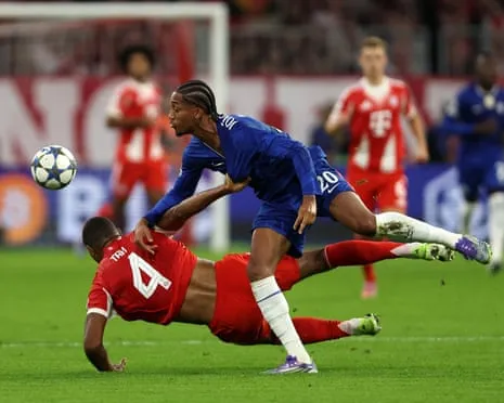The Blues' boss fumes as Bayern Munich center-back Tah escapes dismissal in Champions League loss